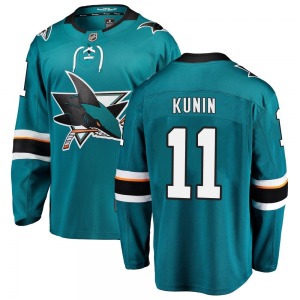 Luke Kunin San Jose Sharks Fanatics Branded Breakaway Home Jersey (Teal)