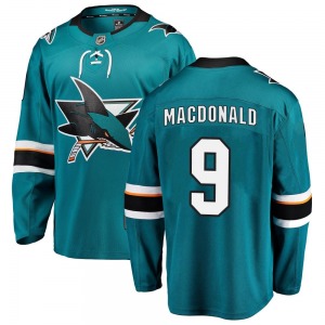 Jacob MacDonald San Jose Sharks Fanatics Branded Breakaway Home Jersey (Teal)