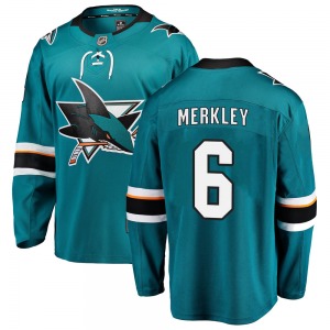Ryan Merkley San Jose Sharks Fanatics Branded Breakaway Home Jersey (Teal)