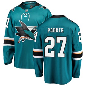 Scott Parker San Jose Sharks Fanatics Branded Breakaway Home Jersey (Teal)