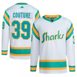 Logan Couture San Jose Sharks Adidas Youth Authentic Reverse Retro 2.0 Jersey (White)