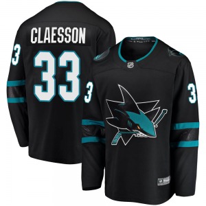 Fredrik Claesson San Jose Sharks Fanatics Branded Breakaway Alternate Jersey (Black)
