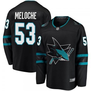 Nicolas Meloche San Jose Sharks Fanatics Branded Breakaway Alternate Jersey (Black)