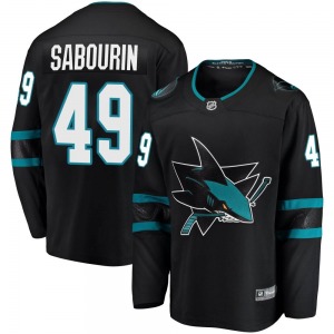 Scott Sabourin San Jose Sharks Fanatics Branded Breakaway Alternate Jersey (Black)