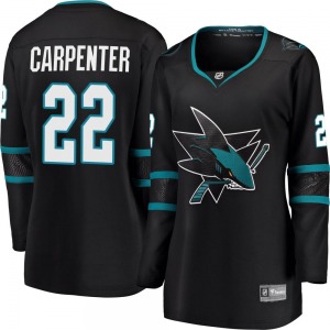 Ryan Carpenter San Jose Sharks Fanatics Branded Women's Breakaway Alternate Jersey (Black)