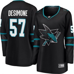 Nick DeSimone San Jose Sharks Fanatics Branded Women's Breakaway ized Alternate Jersey (Black)