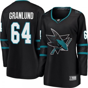 Mikael Granlund San Jose Sharks Fanatics Branded Women's Breakaway Alternate Jersey (Black)