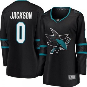Jacob Jackson San Jose Sharks Fanatics Branded Women's Breakaway Alternate Jersey (Black)