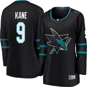 Evander Kane San Jose Sharks Fanatics Branded Women's Breakaway Alternate Jersey (Black)
