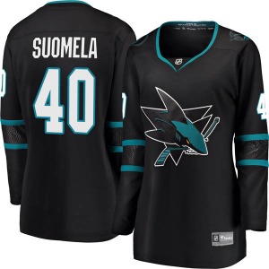 Antti Suomela San Jose Sharks Fanatics Branded Women's Breakaway Alternate Jersey (Black)