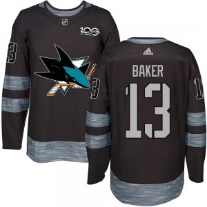 Jamie Baker San Jose Sharks Youth Authentic 1917-2017 100th Anniversary Jersey (Black)