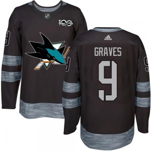 Adam Graves San Jose Sharks Youth Authentic 1917-2017 100th Anniversary Jersey (Black)