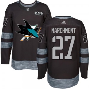 Bryan Marchment San Jose Sharks Youth Authentic 1917-2017 100th Anniversary Jersey (Black)