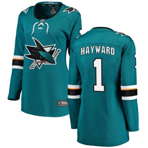 Brian Hayward San Jose Sharks Fanatics Branded Women's Breakaway Home Jersey (Teal)