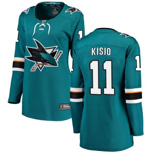 Kelly Kisio San Jose Sharks Fanatics Branded Women's Breakaway Home Jersey (Teal)
