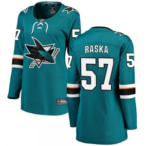 Adam Raska San Jose Sharks Fanatics Branded Women's Breakaway Home Jersey (Teal)