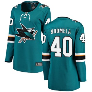 Antti Suomela San Jose Sharks Fanatics Branded Women's Breakaway Home Jersey (Teal)