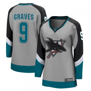 Adam Graves San Jose Sharks Fanatics Branded Women's Breakaway 2020/21 Special Edition Jersey (Gray)