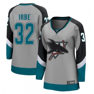 Arturs Irbe San Jose Sharks Fanatics Branded Women's Breakaway 2020/21 Special Edition Jersey (Gray)