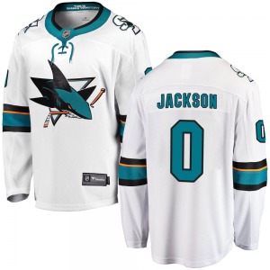 Jacob Jackson San Jose Sharks Fanatics Branded Youth Breakaway Away Jersey (White)