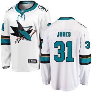 Martin Jones San Jose Sharks Fanatics Branded Youth Breakaway Away Jersey (White)