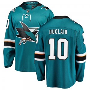 Anthony Duclair San Jose Sharks Fanatics Branded Youth Breakaway Home Jersey (Teal)