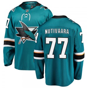 Markus Nutivaara San Jose Sharks Fanatics Branded Youth Breakaway Home Jersey (Teal)