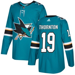 Joe Thornton San Jose Sharks Adidas Authentic Jersey (Teal)